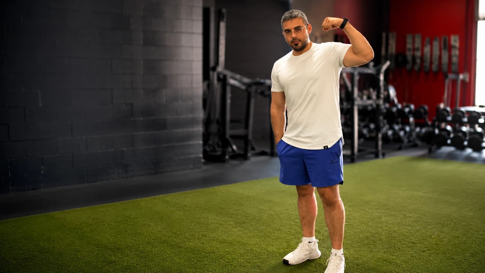 Anthony Marabella coaching in a Montreal gym